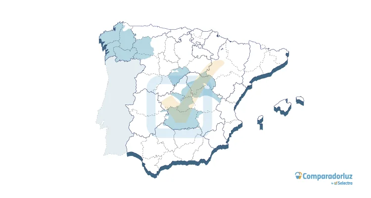 Áreas en las que opera Unión Fenosa Distribución