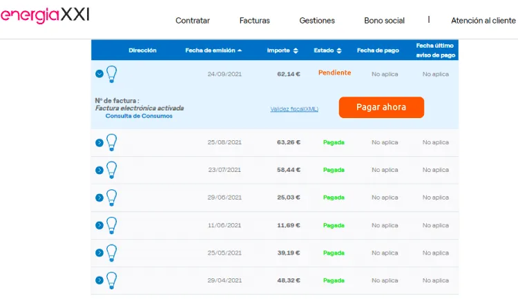 pagar-factura-energia-xxi-online