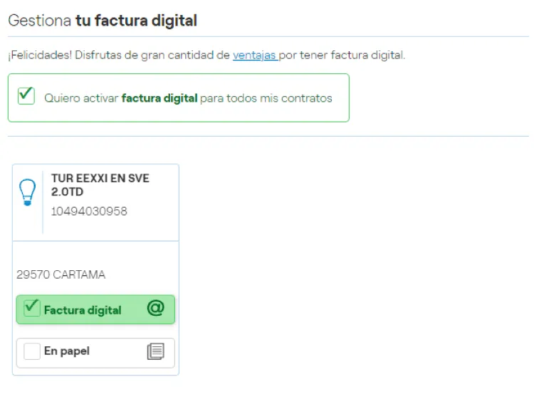 Activar factura electrónica